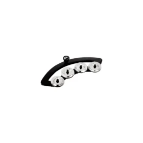 BACKBEAT TAMBOURINE, FOR 13" - 14" DRUMS, STAINLESS STEEL JINGLES - BBTA2-BK